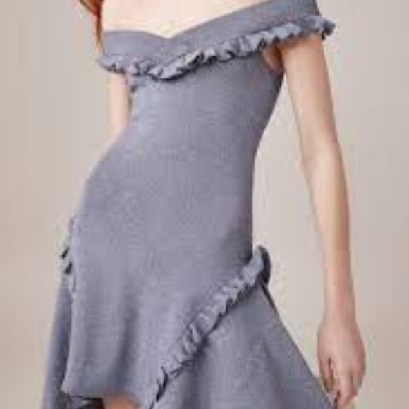 C/MEO Collective Iridescent Knit Dress In Navy Mar - Picture 3 of 3